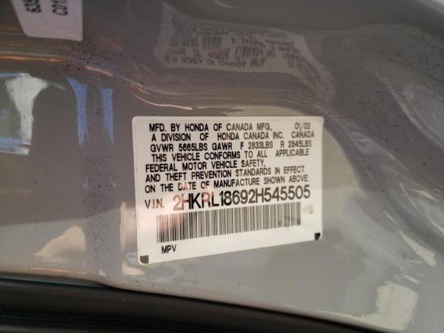 Photo 10 from auction – 2002 HONDA ODYSSEY EX with VIN 2HKRL18692H545505