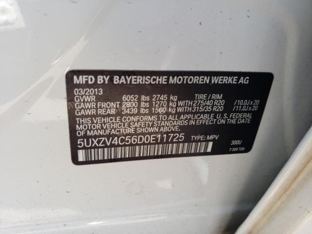 Photo 10 from auction – 2013 BMW X5 XDRIVE3 with VIN 5UXZV4C56D0E11725