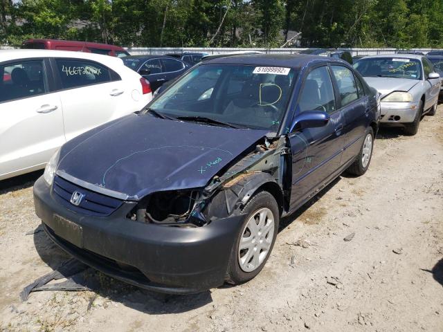 Photo 2 from auction – 2003 HONDA CIVIC EX with VIN 2HGES26723H626280