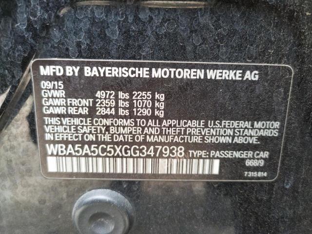 Foto 10 de la subasta – 2016 BMW 528 I con VIN WBA5A5C5XGG347938