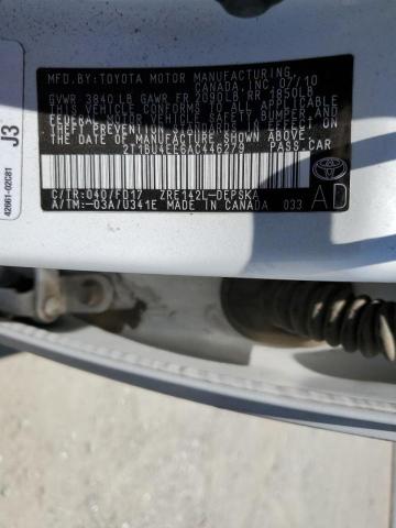 Photo 10 from auction – 2010 TOYOTA COROLLA BA with VIN 2T1BU4EE6AC446279