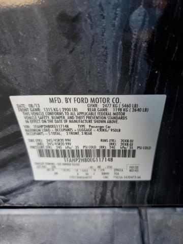 Photo 10 from auction – 2014 FORD TAURUS SEL with VIN 1FAHP2H80EG117148