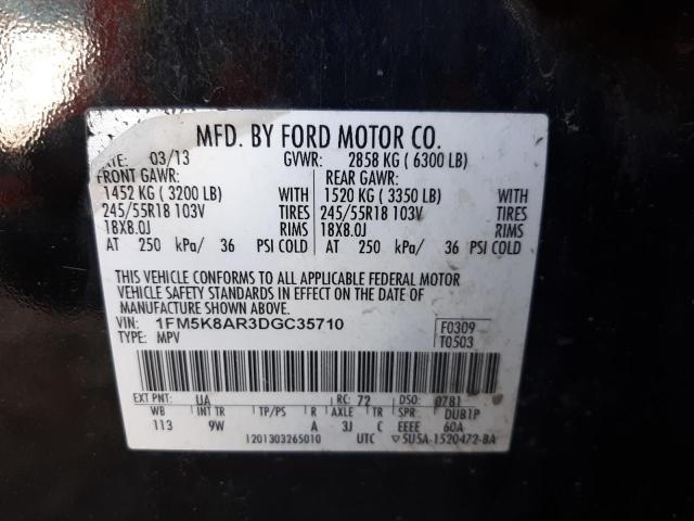 Photo 10 from auction – 2013 FORD EXPLORER P with VIN 1FM5K8AR3DGC35710