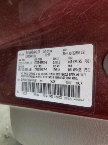 Photo 10 from auction – 2003 DODGE RAM 3500 S with VIN 3D7MU48C03G749186