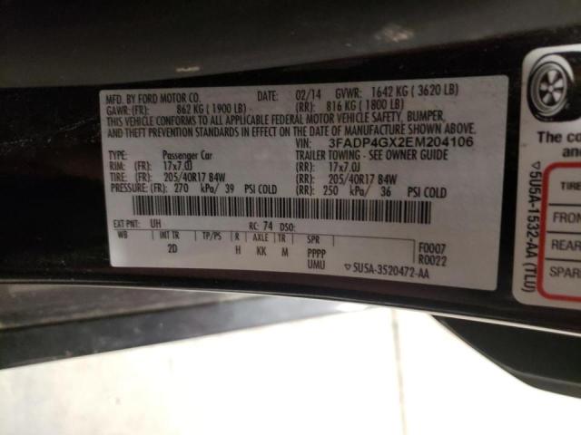 Photo 10 from auction – 2014 FORD FIESTA ST with VIN 3FADP4GX2EM204106