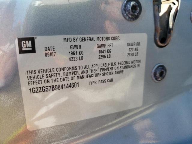 Photo 10 from auction – 2008 PONTIAC G6 BASE with VIN 1G2ZG57B984144601