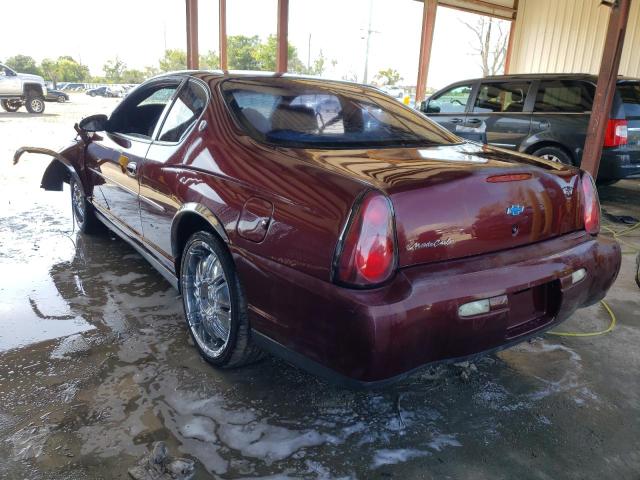 Photo 3 from auction – 2000 CHEVROLET MONTE CARL with VIN 2G1WW12E8Y9375250