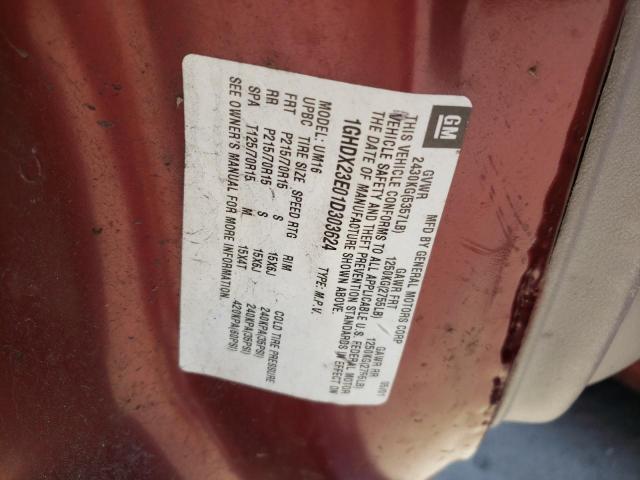 Photo 10 from auction – 2001 OLDSMOBILE SILHOUETTE with VIN 1GHDX23E01D303624