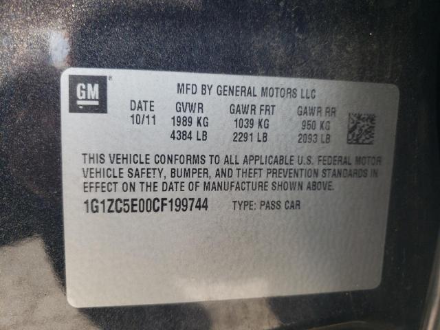 Photo 10 from auction – 2012 CHEVROLET MALIBU 1LT with VIN 1G1ZC5E00CF199744