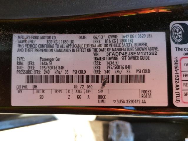 Photo 10 from auction – 2014 FORD FIESTA SE with VIN 3FADP4EJ8EM121262