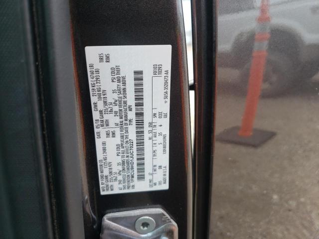 Photo 10 from auction – 2018 FORD ESCAPE SEL with VIN 1FMCU9HD1JUC70227