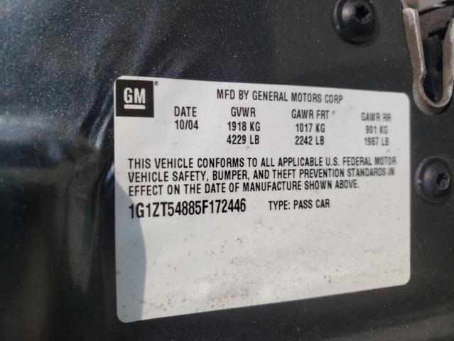 Photo 10 from auction – 2005 CHEVROLET MALIBU LS with VIN 1G1ZT54885F172446