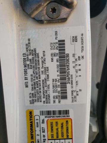 Photo 10 from auction – 2017 FORD FUSION SE with VIN 3FA6P0H76HR208280