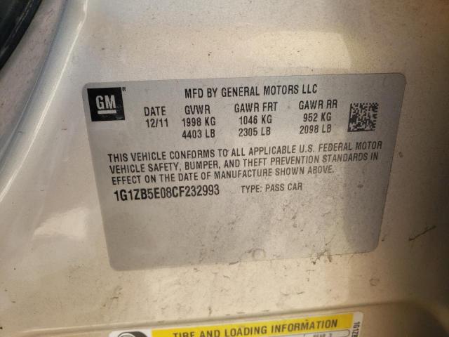 Photo 10 from auction – 2012 CHEVROLET MALIBU LS with VIN 1G1ZB5E08CF232993