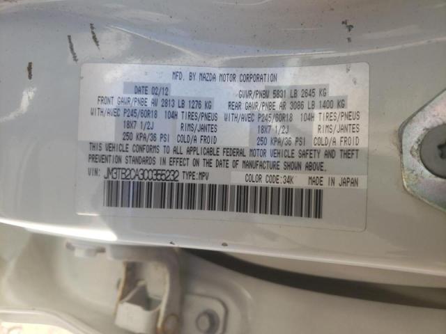 Photo 10 from auction – 2012 MAZDA CX-9 with VIN JM3TB2CA3C0355232