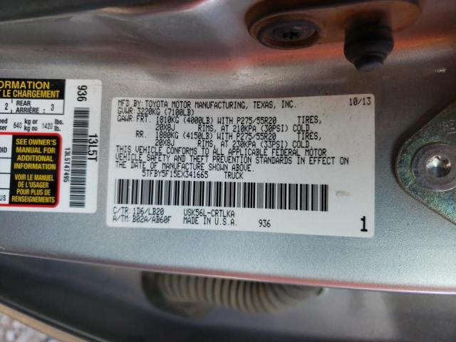 Photo 10 from auction – 2014 TOYOTA TUNDRA DOU with VIN 5TFBY5F15EX341665