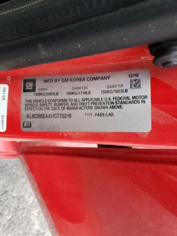 Photo 10 from auction – 2017 CHEVROLET SPARK LS with VIN KL8CB6SAXHC779216