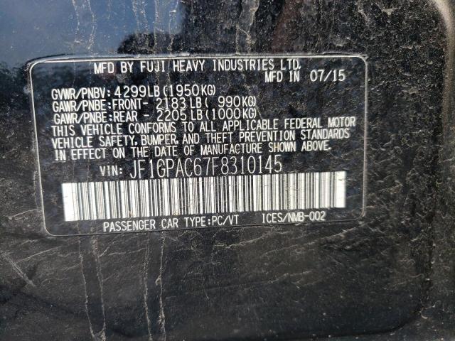 Photo 10 from auction – 2015 SUBARU IMPREZA PR with VIN JF1GPAC67F8310145
