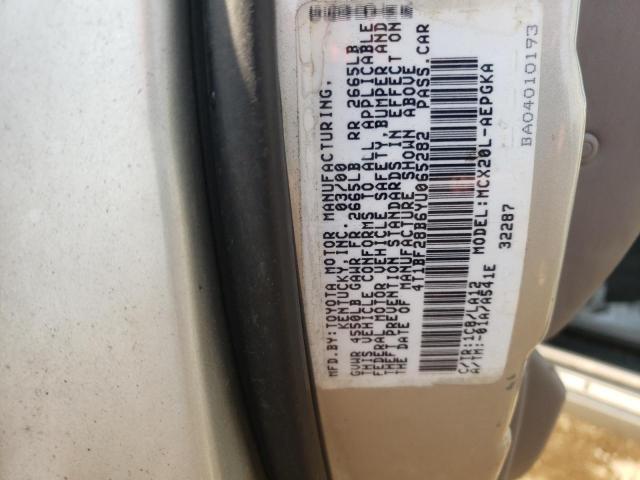 Photo 10 from auction – 2000 TOYOTA AVALON XL with VIN 4T1BF28B6YU065282