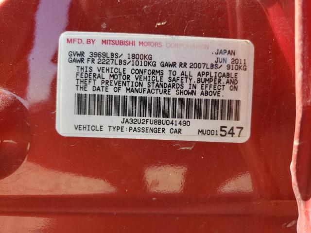 Photo 10 from auction – 2011 MITSUBISHI LANCER ES/ with VIN JA32U2FU8BU041490