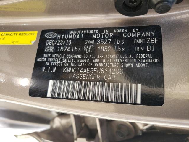 Photo 10 from auction – 2014 HYUNDAI ACCENT GLS with VIN KMHCT4AE8EU634206