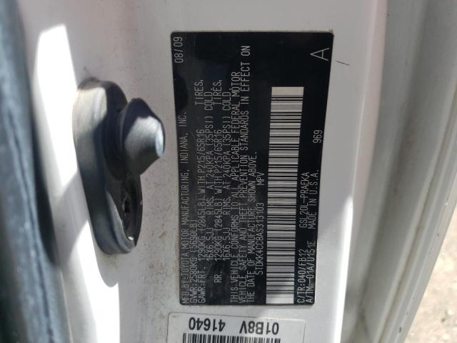 Photo 10 from auction – 2010 TOYOTA SIENNA CE with VIN 5TDKK4CC8AS313103