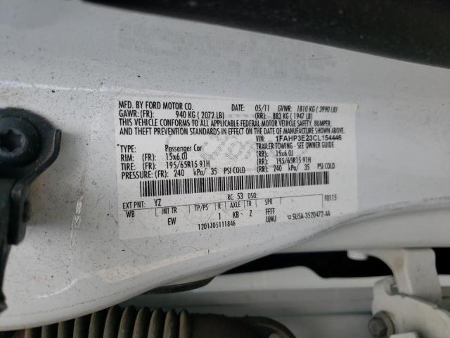 Photo 10 from auction – 2012 FORD FOCUS S with VIN 1FAHP3E23CL154446