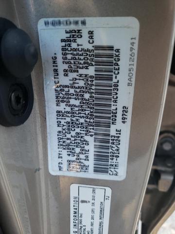 Photo 10 from auction – 2002 TOYOTA CAMRY LE with VIN 4T1BE30K82U097940