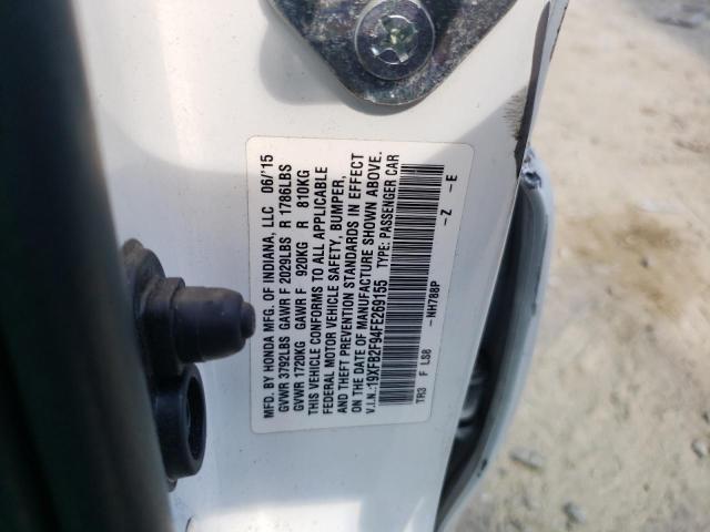 Photo 10 from auction – 2015 HONDA CIVIC EXL with VIN 19XFB2F94FE269155