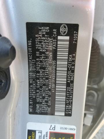 Photo 10 from auction – 2013 TOYOTA CAMRY L with VIN 4T1BF1FK6DU648295