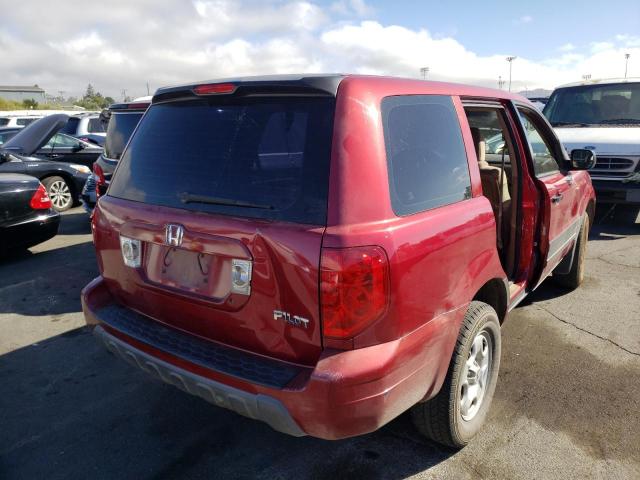 Photo 4 from auction – 2005 HONDA PILOT LX with VIN 2HKYF18115H563959