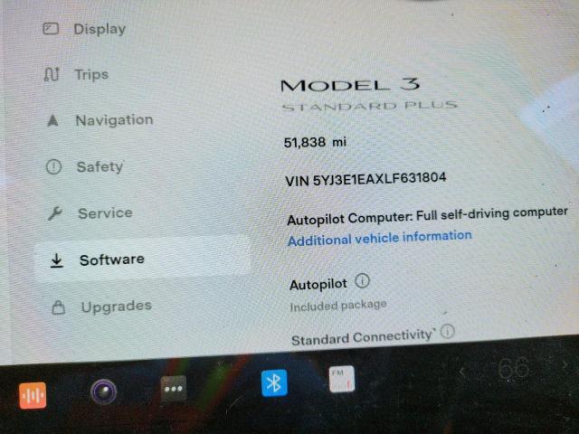 Photo 8 from auction – 2020 TESLA MODEL 3 with VIN 5YJ3E1EAXLF631804
