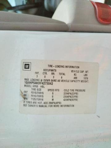 Photo 10 from auction – 2000 BUICK LESABRE CU with VIN 1G4HP54K9Y4273042