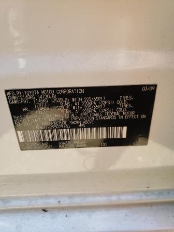 Photo 10 from auction – 2009 TOYOTA RAV4 LIMIT with VIN JTMBK31V095079765