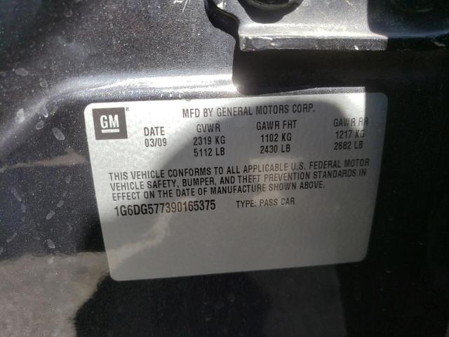 Foto 10 de la subasta – 2009 CADILLAC CTS con VIN 1G6DG577390165375