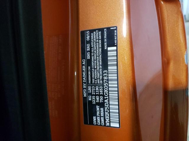 Photo 10 from auction – 2016 SMART FORTWO with VIN WMEFJ5DA1GK057833