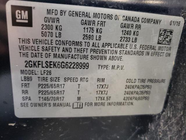 Photo 10 from auction – 2016 GMC TERRAIN SL with VIN 2GKFLSEK6G6228999