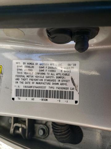 Photo 10 from auction – 2010 ACURA TL with VIN 19UUA8F27AA000337