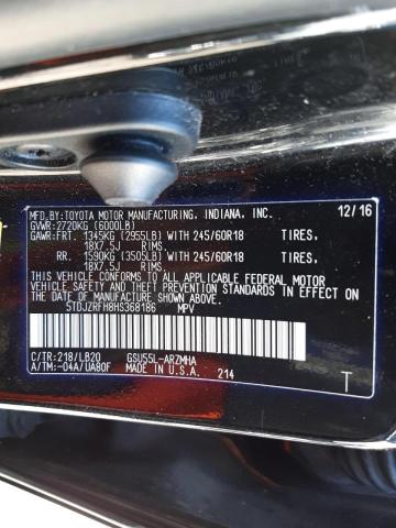 Photo 10 from auction – 2017 TOYOTA HIGHLANDER with VIN 5TDJZRFH8HS368186