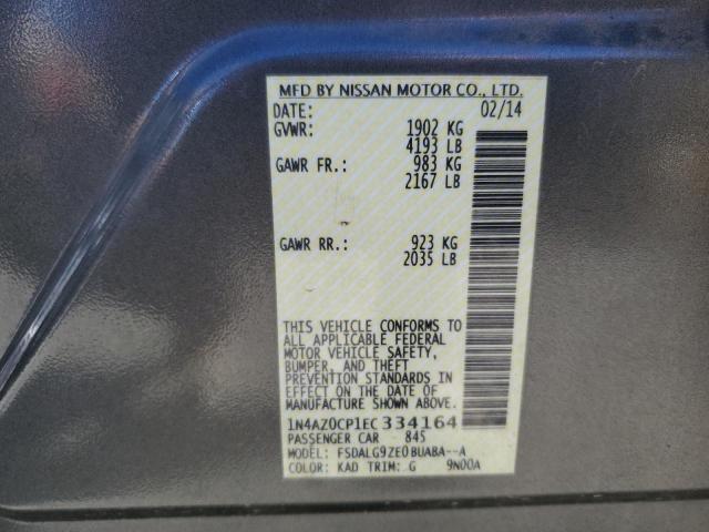 Photo 10 from auction – 2014 NISSAN LEAF S with VIN 1N4AZ0CP1EC334164