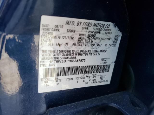 Photo 10 from auction – 2011 FORD F350 SUPER with VIN 1FT8W3BT1BEA87875