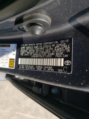 Photo 10 from auction – 2019 TOYOTA PRIUS PRIM with VIN JTDKARFP5K3112003