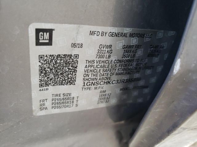 Photo 10 from auction – 2018 CHEVROLET SUBURBAN C with VIN 1GNSCHKC3JR355898