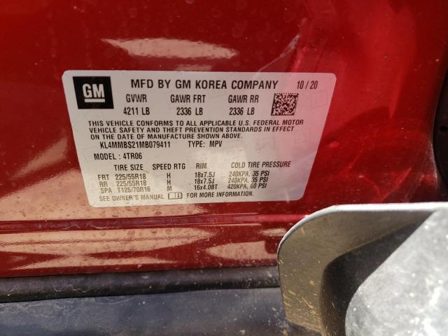 Photo 10 from auction – 2021 BUICK ENCORE GX with VIN KL4MMBS21MB079411