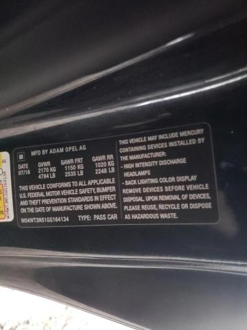 Photo 10 from auction – 2016 BUICK CASCADA PR with VIN W04WT3N51GG164134