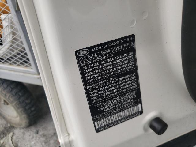 Photo 10 from auction – 2008 LAND ROVER LR3 SE with VIN SALAE25428A483339