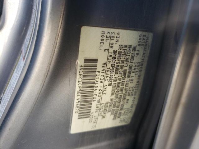 Photo 10 from auction – 2011 NISSAN VERSA S with VIN 3N1BC1CP9BL498870