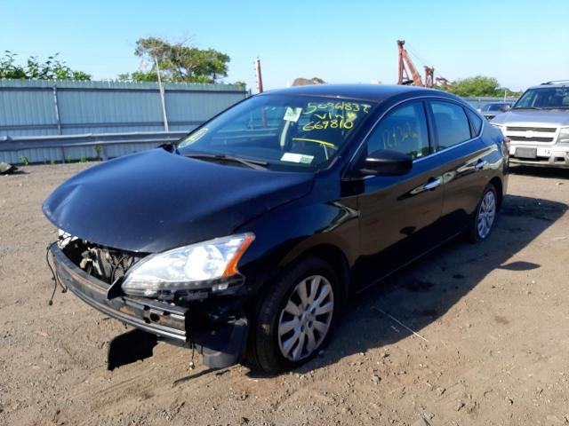 Photo 2 from auction – 2014 NISSAN SENTRA S with VIN 3N1AB7AP2EL669810