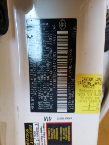 Photo 10 from auction – 2011 TOYOTA CAMRY BASE with VIN 4T4BF3EK2BR179108