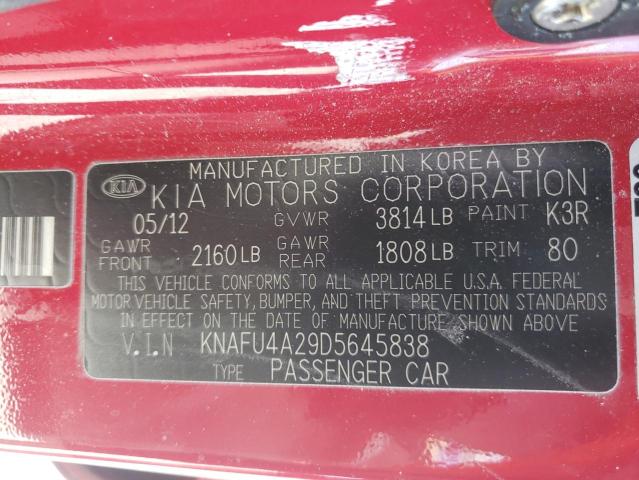 Photo 10 from auction – 2013 KIA FORTE EX with VIN KNAFU4A29D5645838